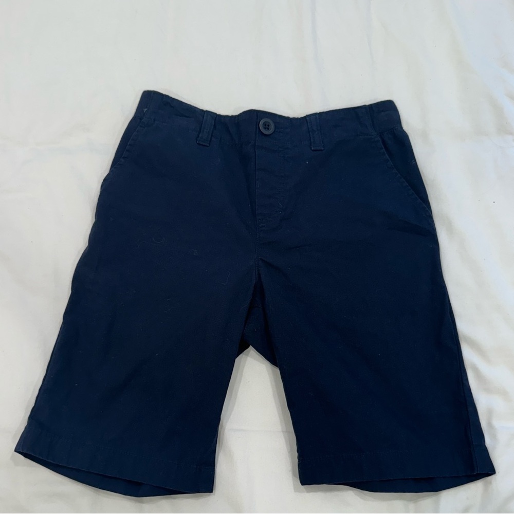 Lands End Youth Traditional Fit No Iron Chino Shorts- uniform shorts- school